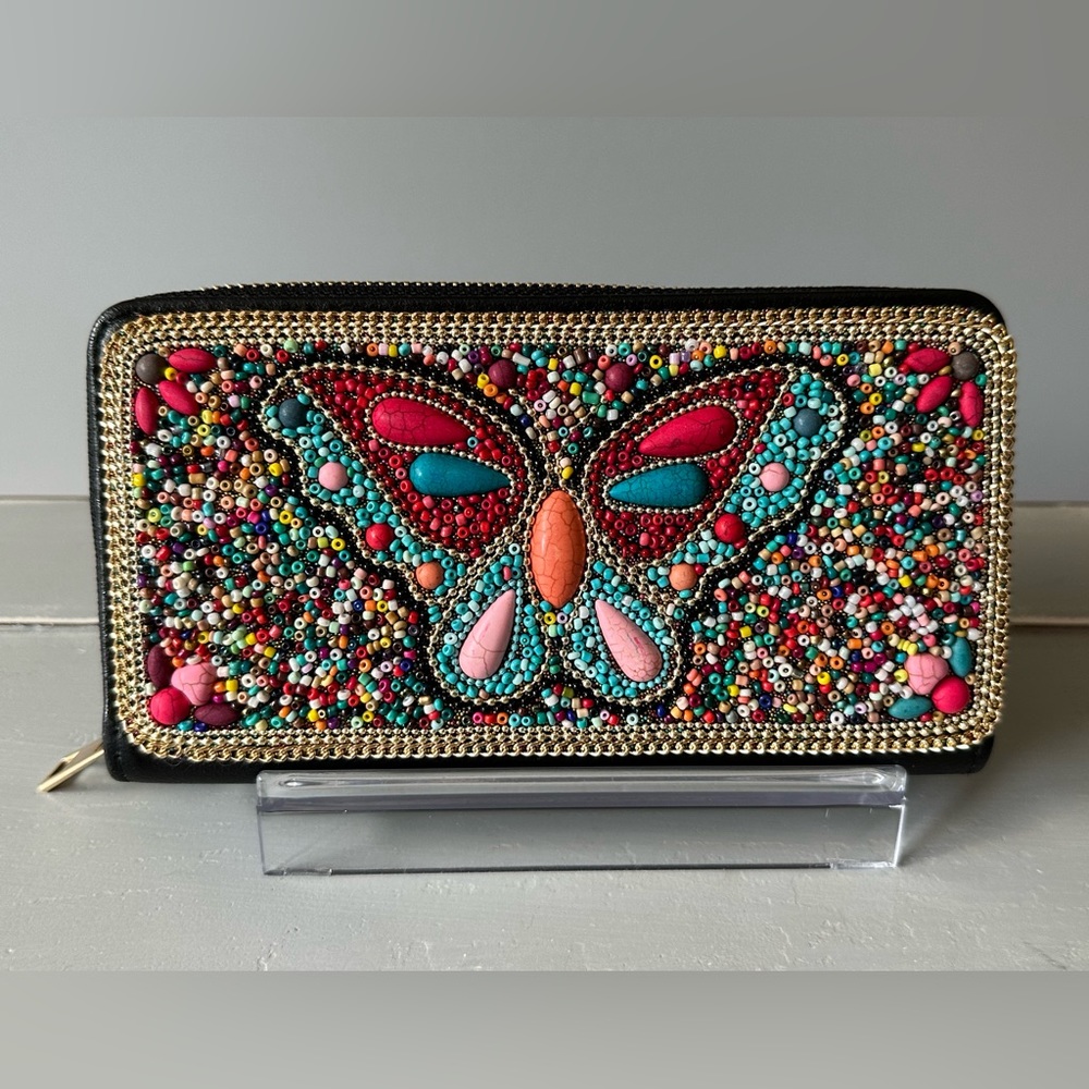 BEAUTIFUL Butterfly 🦋 Beaded Wallet 😍😍